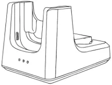 TELAERIS XPID200 Handheld Badge Reader - Instructions of Charging Cradle