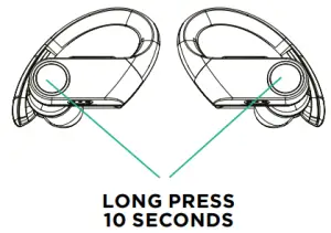 ESC SOUNDS Series 3 Earbuds - Factory reset