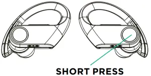 ESC SOUNDS Series 3 Earbuds - SHORT PRESS 1