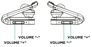 ESC SOUNDS Series 3 Earbuds - Volume up & down