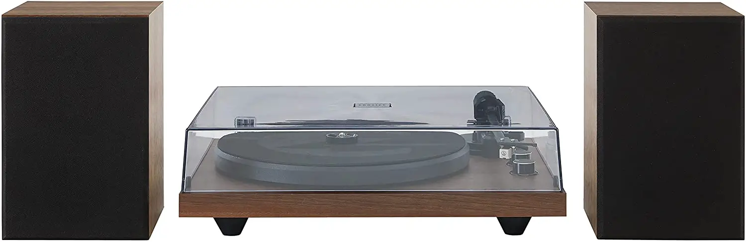 CROSLEY C62B-WA Belt-Drive 2-Speed Vinyl Bluetooth Turntable with Included Speaker Instruction Manual-product