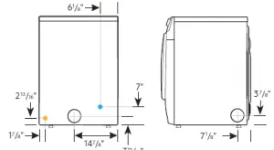 Samsung DVG50A8600V Cutsheet Installation Guide