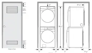 Samsung DVG50A8600V Cutsheet Installation Guide