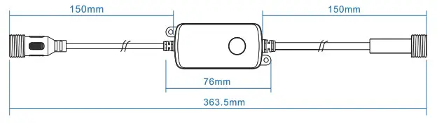 Goodearth Lighting AC1275-RWF Smart WiFi Strip - Dimension