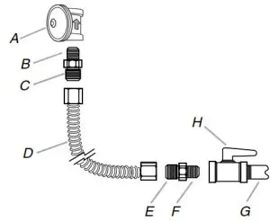 JENNER W11508892A Commercial Style Gas Cooktops - Gas pressure regulator