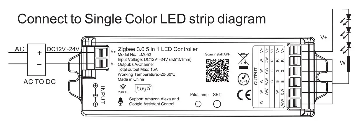Mi-Lighting LM052 Zigbee 3.0 5-in-LED Strip Controller 1.4