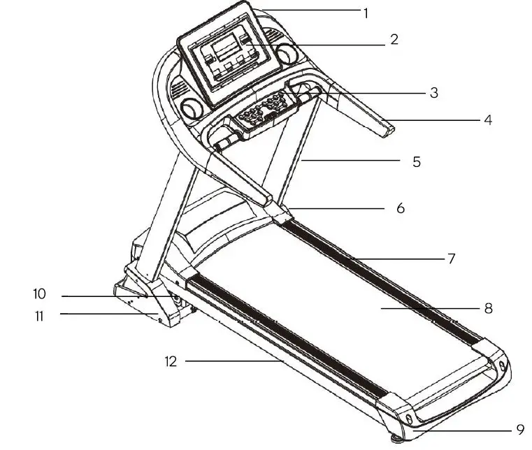 kogan FSEFBTM520A 520mm Belt Luxury Treadmill User Guide Fig1