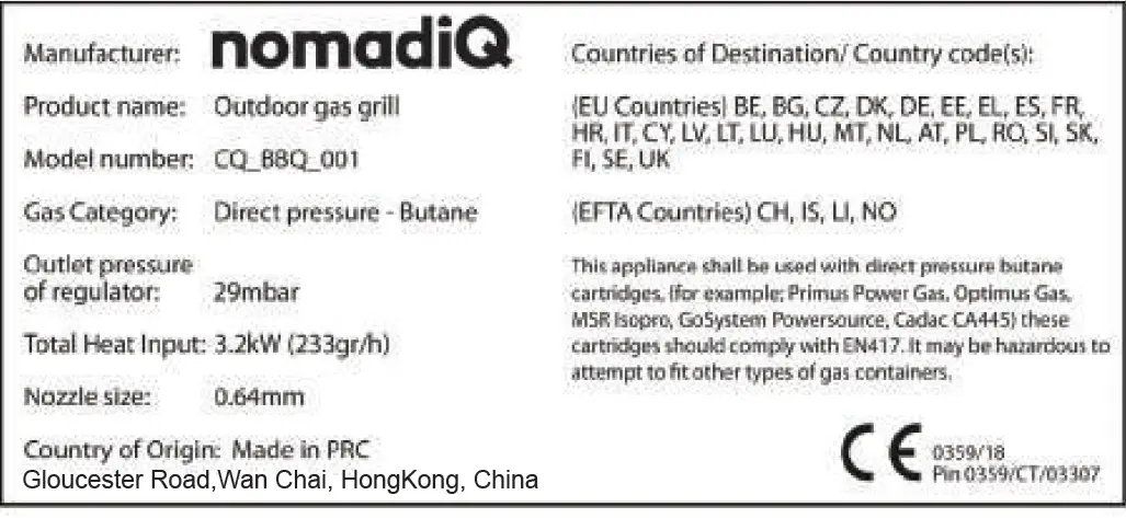 nomadiQ 762253914873 Portable Gas Barbecue-18