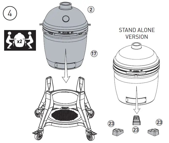 KAMADOJOE KJ15040721 Classic III Outdoor Cooking fig 7