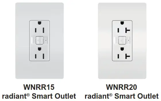 legrand WNRR15 Radiant 15 Ampere Tamper Resistant Electrical Outlet - Cover