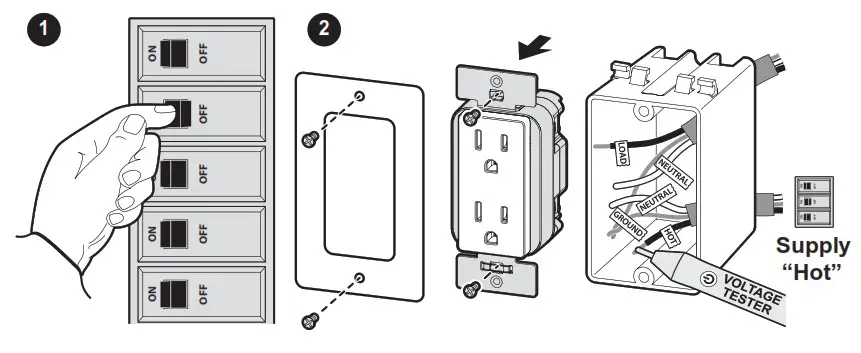 legrand WNRR15 Radiant 15 Ampere Tamper Resistant Electrical Outlet - INSTALLATION and SETUP 1