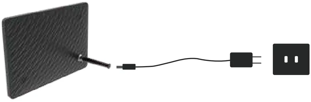 VUCATIMES V8 WiFi Digital Picture Frame - power