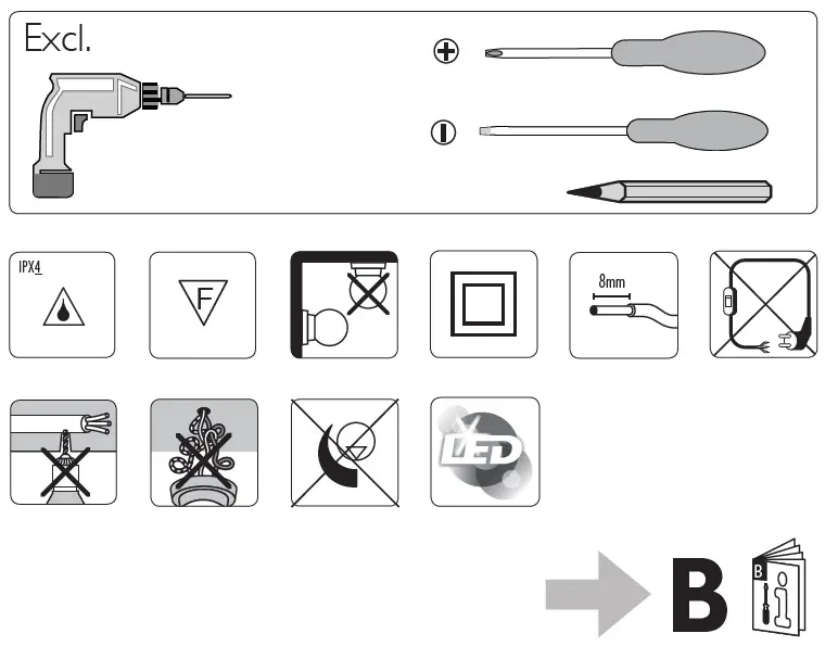 PHILIPS 164079316 Outdoor myGarden Wall Light fig2
