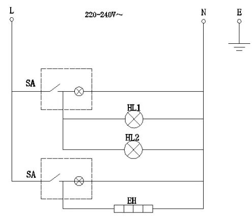 ggm gastro BWK80 Chips Heater - Circuit Diagram