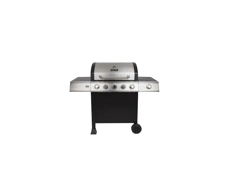 Dyna-glo Dgb515sdp 5-burner Lp Gas Grill With Side Burner User Manual