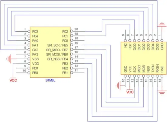 E32-400M30S SX1278 - Circuit diagram