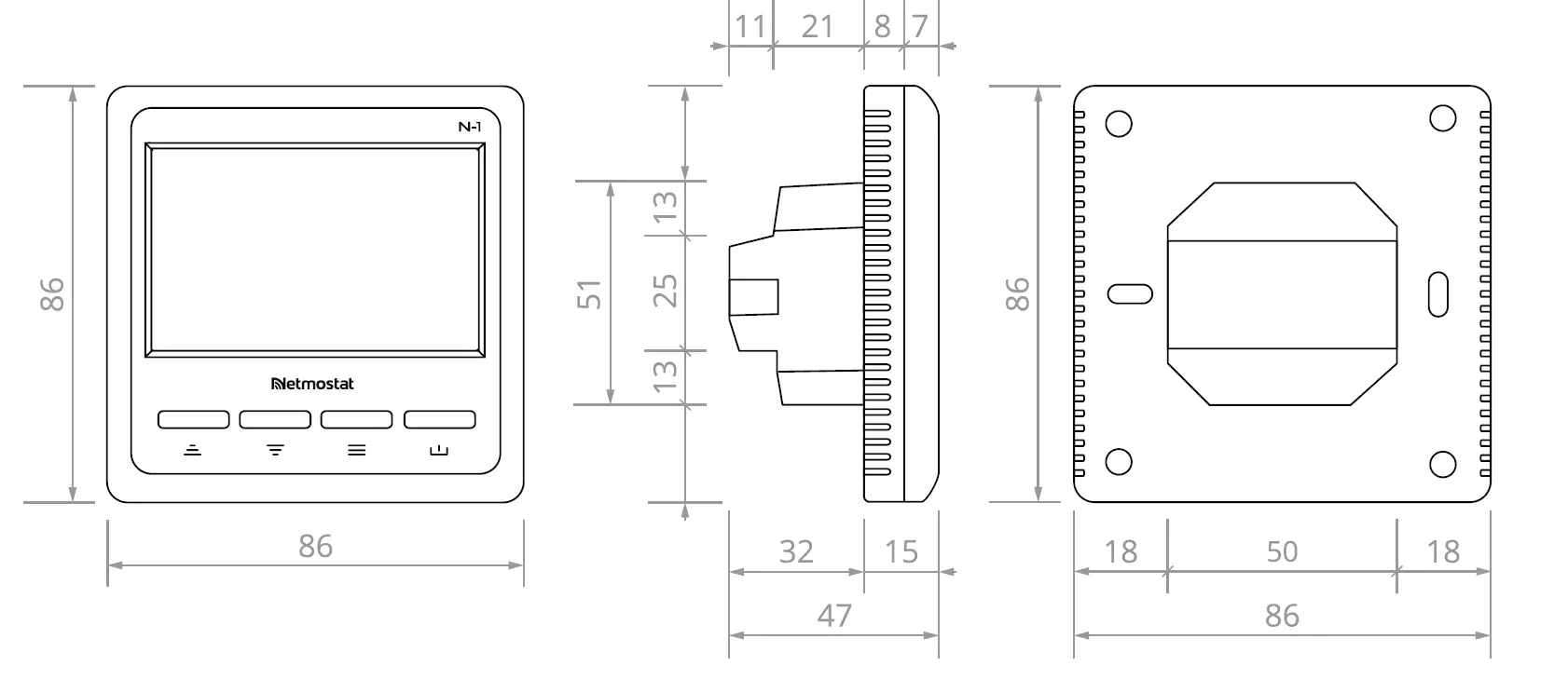 Netmostat N-1 Programmable Room Thermostat 01