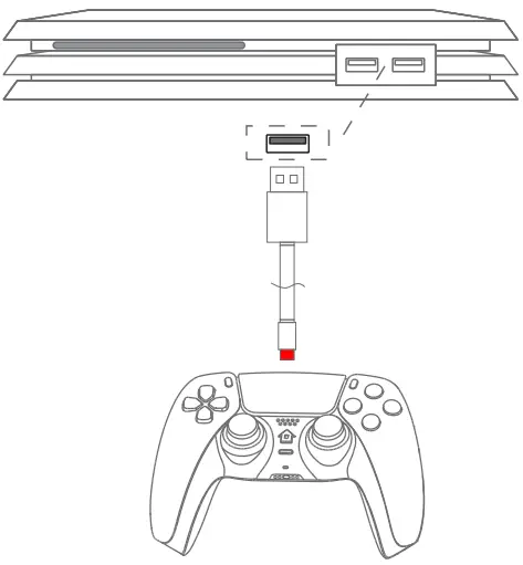 A PLUS PLUS T28 Wireless Controller PS4 - FIG 2