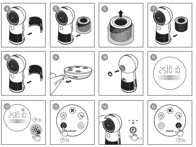 PHILIPS Purifier Fan Heater 8