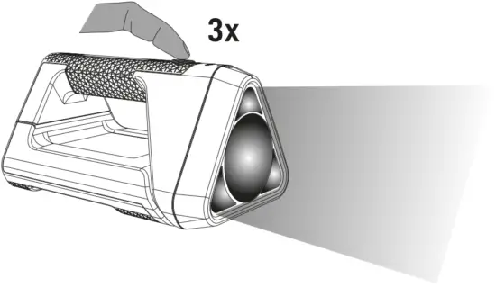 VARTA BL30R Cordless Handheld Searchlight Work 3C