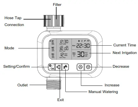 Diivoo Electronic Water Timer Timer Features