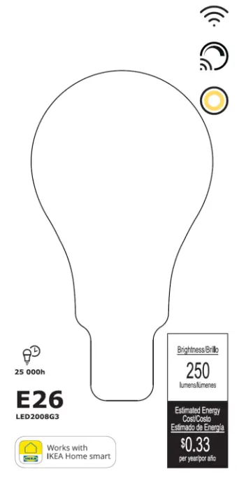 IKEA 704 392 57 TRADFRI LED Bulb - fig1