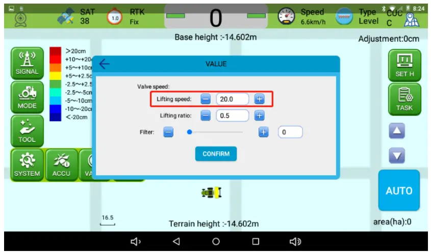 Adjust Sensitivity Value