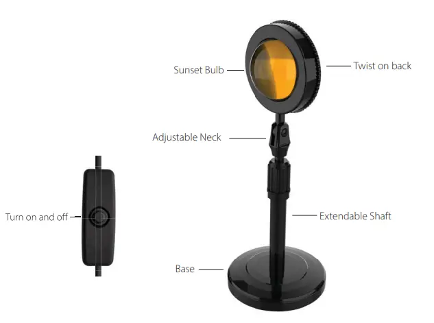 SM-Tek-Group-LD3-Sunset-Projector-Lamp-1