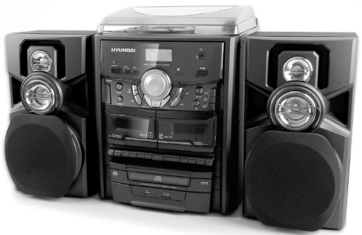 HYUNDAI RTCC 636 SURIP Stereo 3CD or MP3 Mini HiFi System