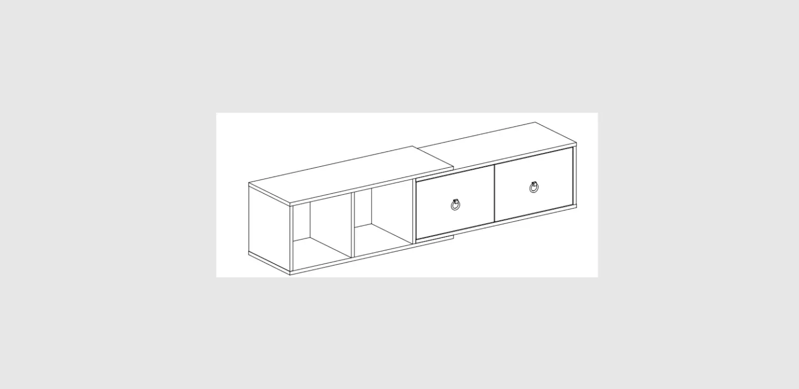 Byblight Bb-xk00097gx 55-inch White Floating Mount Tv Stand Installation Guide Byblight Bb-xk00097gx 55-inch White Floating Mount Tv Stand Installation Guide
