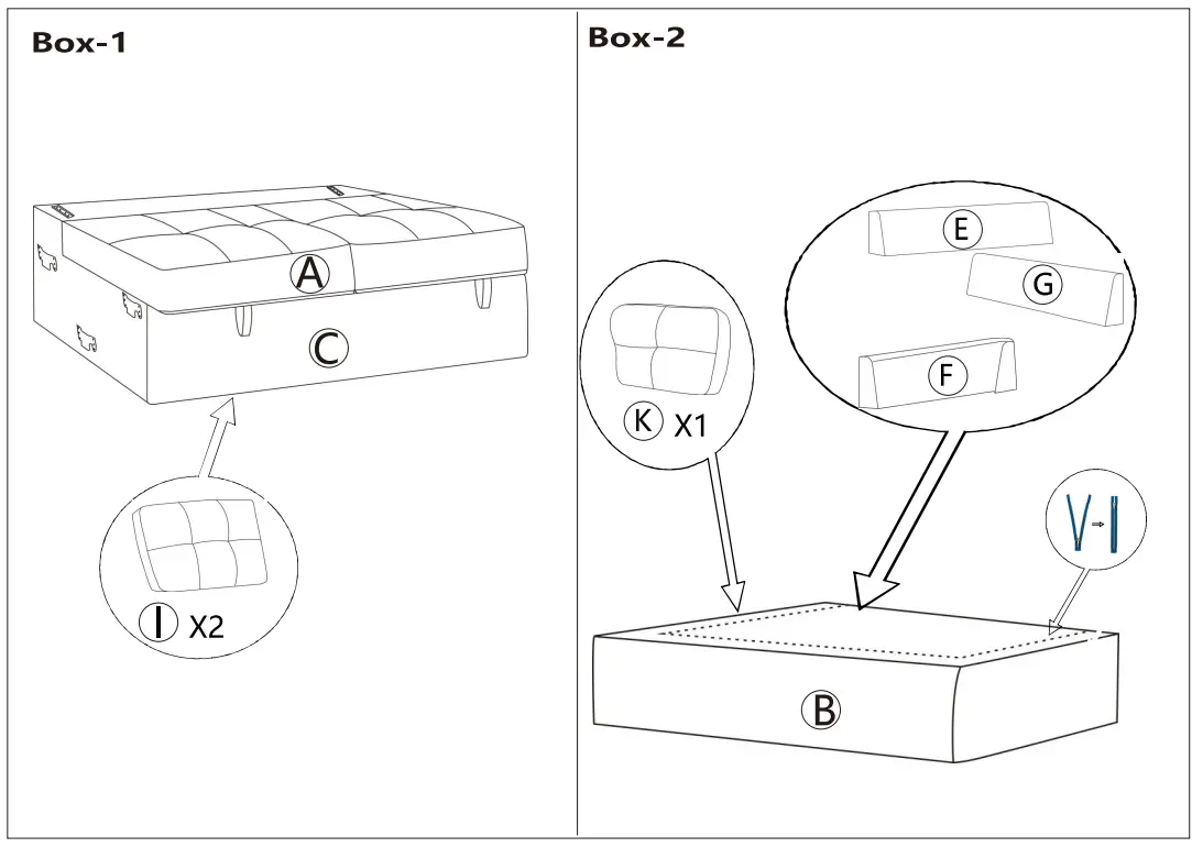 SIMPLE RELAX 89136 87 75 in W Woven Fabric Sleeper Sectional Sofa - fig 5
