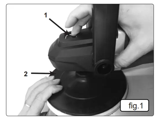 Install the backing pad