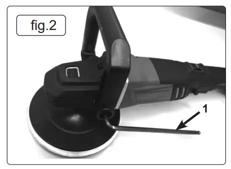 Install the backing pad