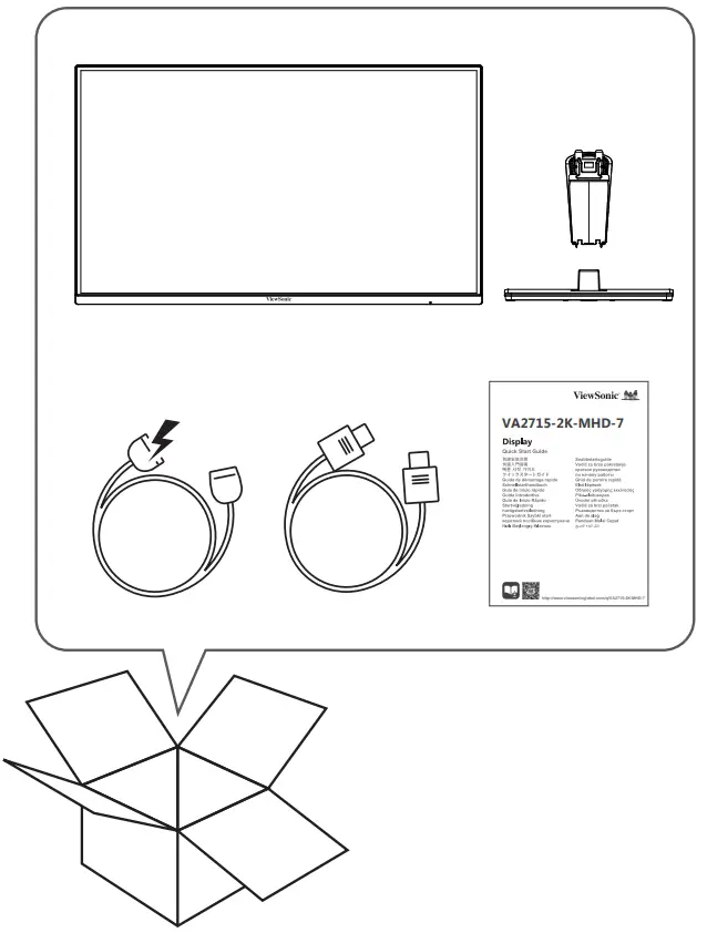 ViewSonic VA2715-2K-MHD-7 27 Inch 2K QHD Monitor - fig1