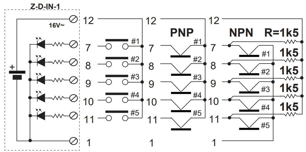 SENECA Z-D-IN Digital Input or Output Modules - fig7