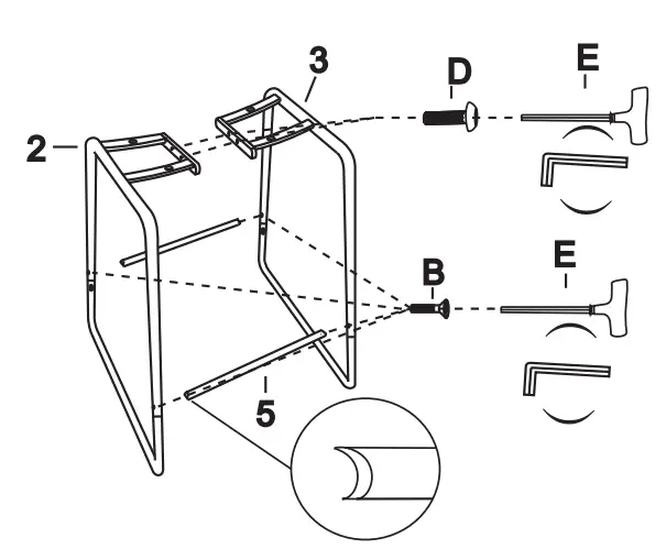 LUE BONA Alexander Series 30 Inch Bar Stool - Fig 4