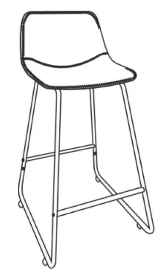 LUE BONA Alexander Series 30 Inch Bar Stool