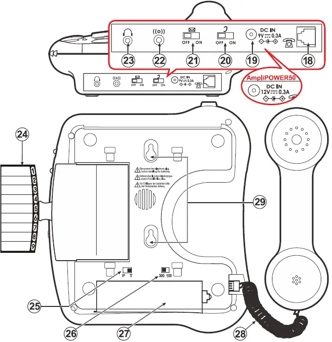 geemarc AmpliPOWER 40 Multifunction Telephone 01
