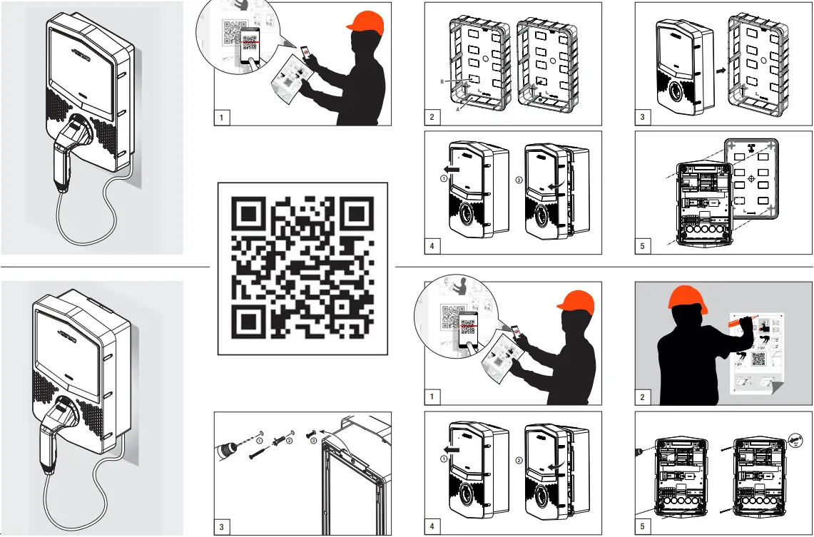 GEWISS GWJ3012W JOINON Range Electric Vehicle Charging Wallbox