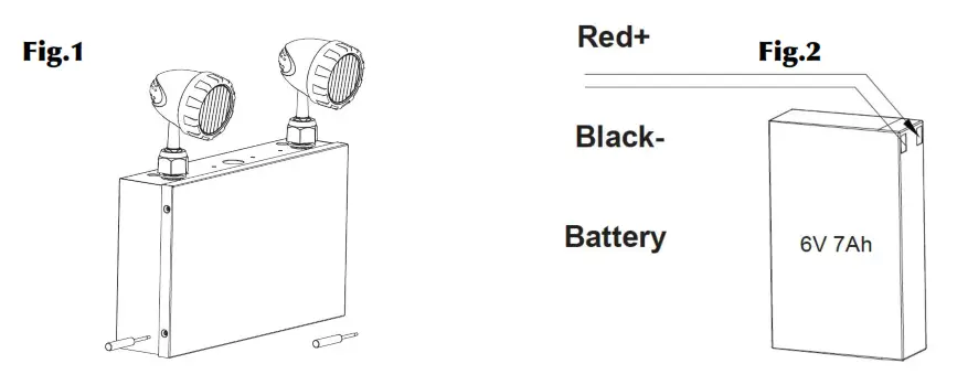 ORTECH OE-212BP LED Emergency Lights - Fig.1