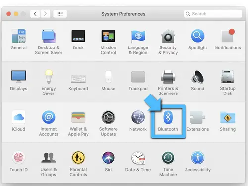 Preferences Bluetooth