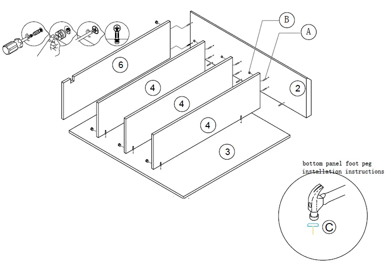 JASIWAY J-B2117X-BE Beige Sideboard FIG (4)