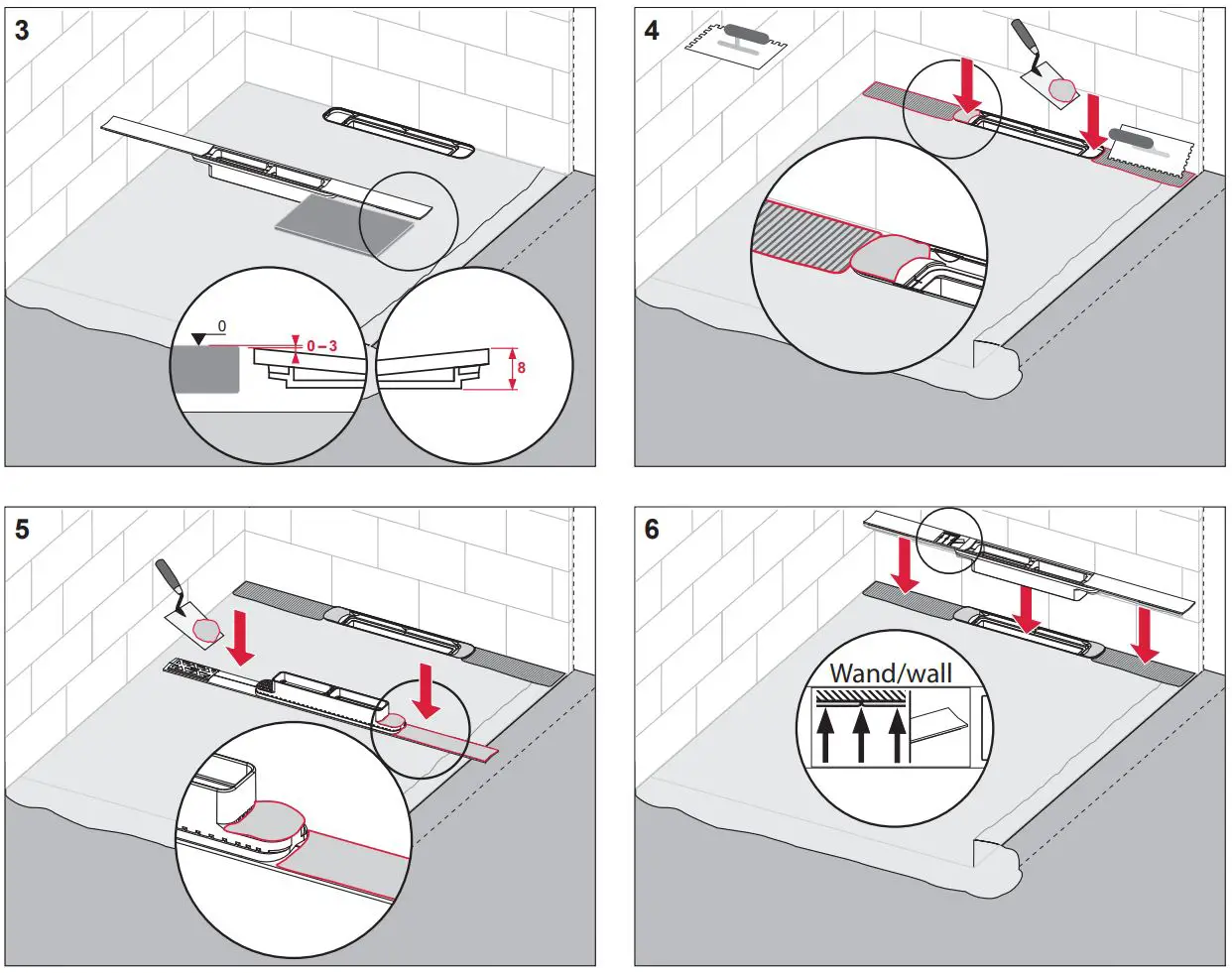 TECE 670800 Drainprofile Shower Installation Guide - How to use