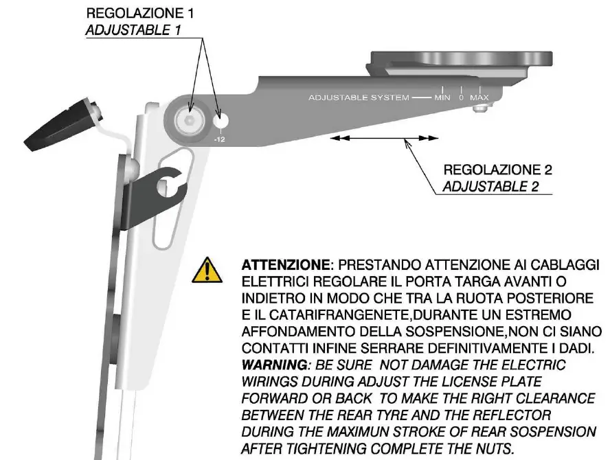 rizoma FOX License Plate Support with Tail Light 14