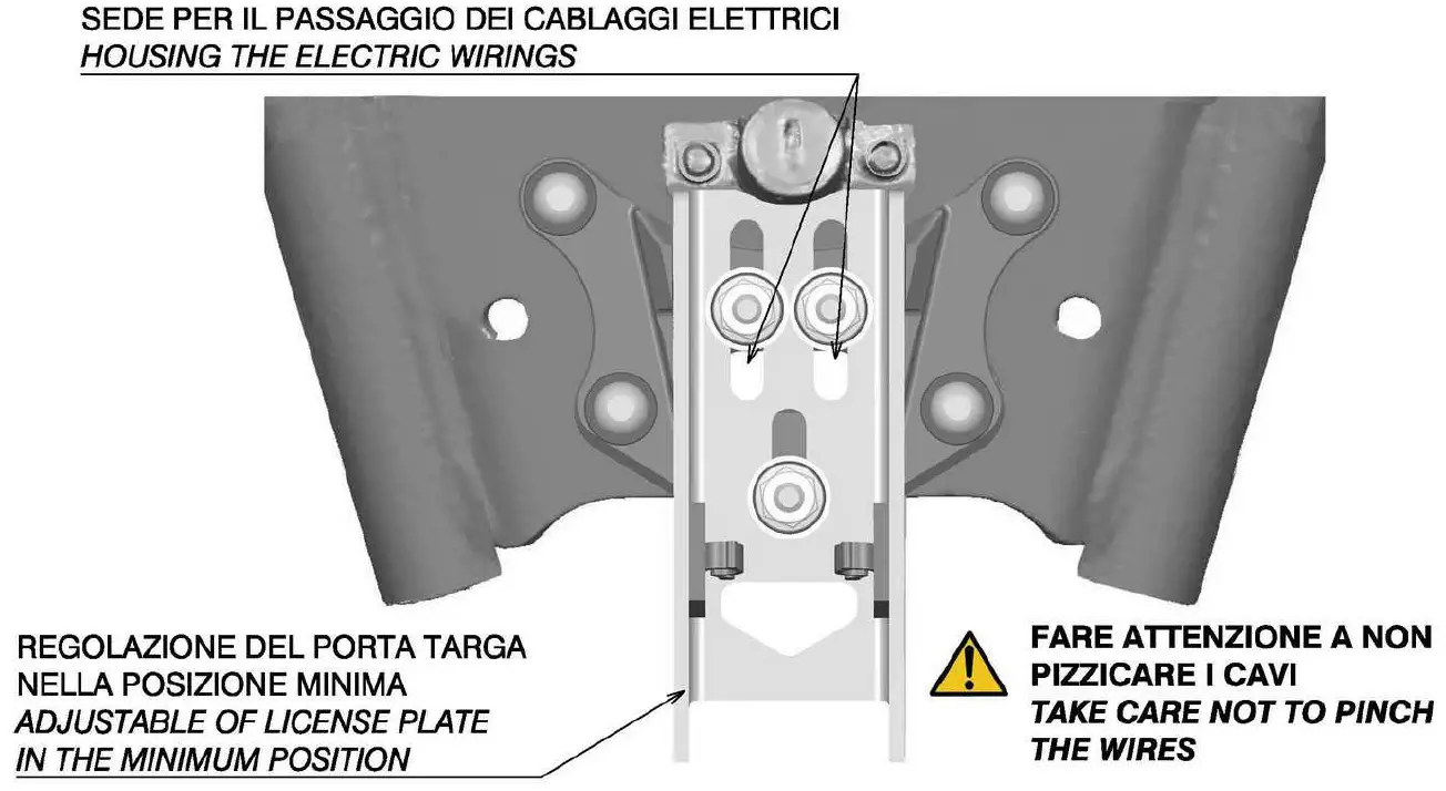 rizoma FOX License Plate Support with Tail Light 8