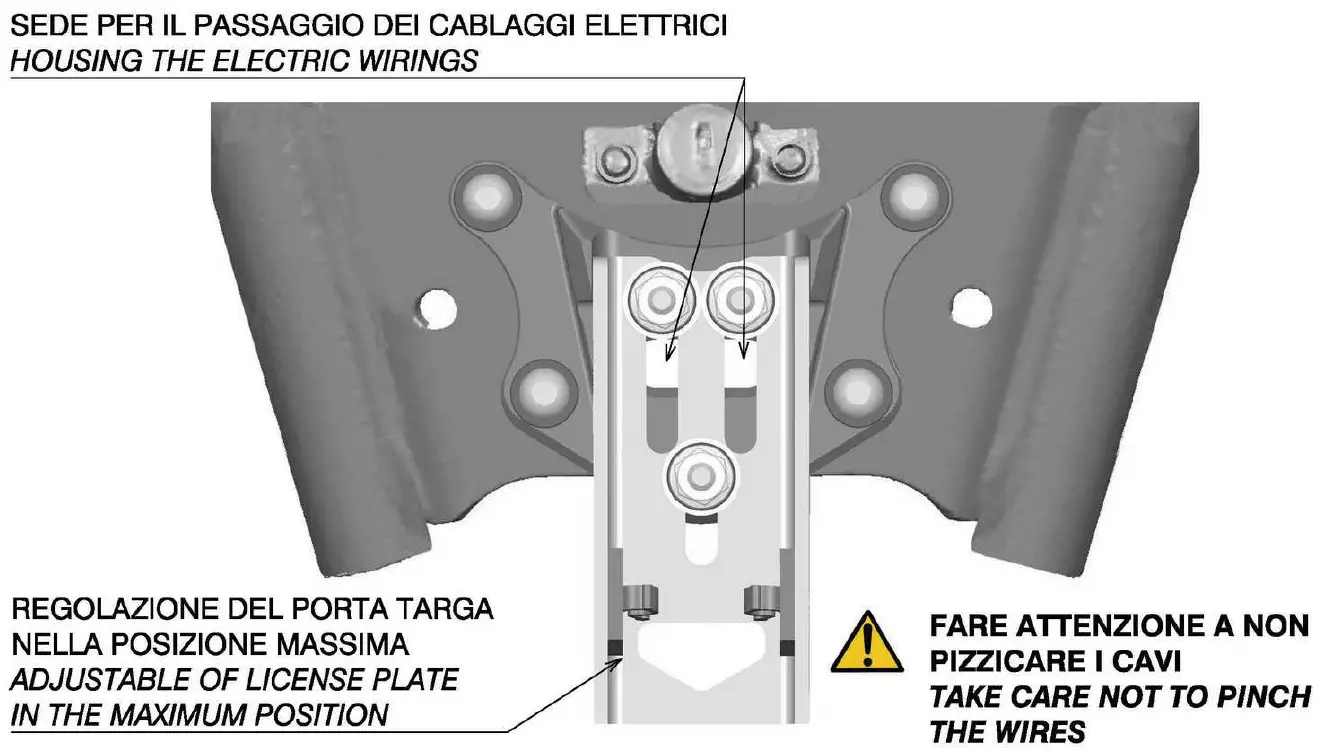 rizoma FOX License Plate Support with Tail Light 9