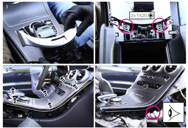 Phonocar 05713 Mercedes Fast Wireless Charging Tray - 3