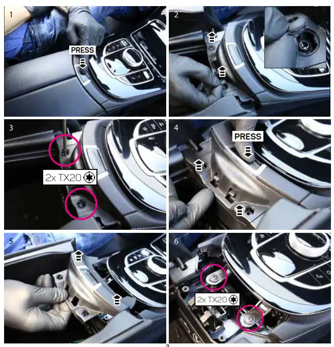 Phonocar 05713 Mercedes Fast Wireless Charging Tray - 8