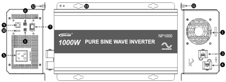 EPEVER NPower Series --Pure Sine Wave Inverter - 1