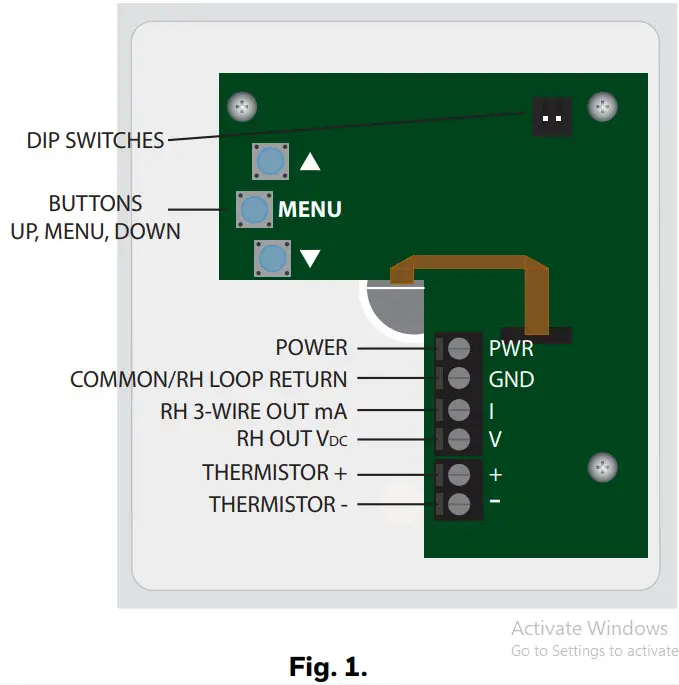 Honeywell HumidityTemperature Sensors - sensor using gasket